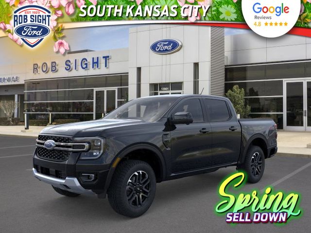 Shadow Black 2026 Ford Ranger Lariat SuperCrew 4WD Pickup Truck Four-Wheel Drive Automatic