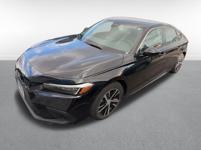 Crystal Black Pearl 2024 Honda Civic Hatchback LX FWD Hatchback Front-Wheel Drive Continuously Variable Transmission