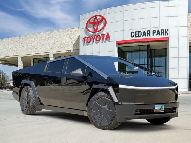 Black 2024 Tesla Cybertruck Crew Cab AWD Pickup Truck All-Wheel Drive 1-Speed Automatic