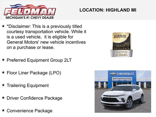 New 2025 Chevrolet Blazer For Sale in Livonia, MI