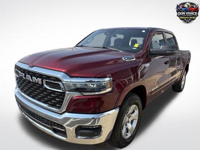Delmonico Red Pearlcoat 2025 RAM 1500 Big Horn Crew Cab 4WD Pickup Truck Four-Wheel Drive 8-Speed Automatic