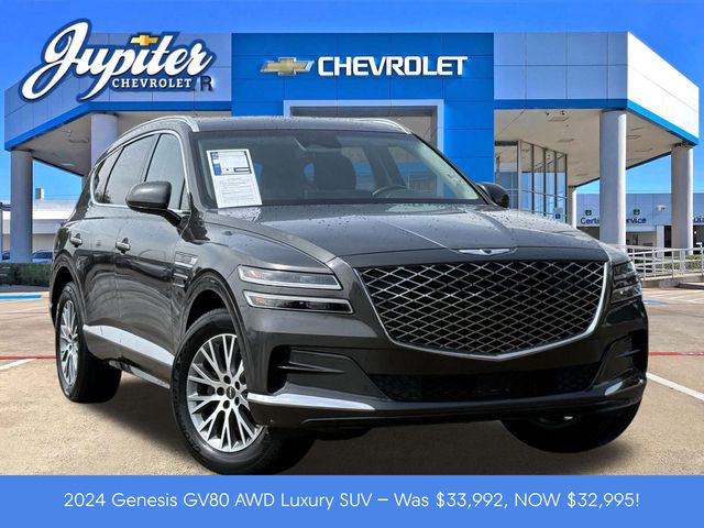Gray 2024 Genesis GV80 SUV / Crossover All-Wheel Drive 8-Speed Automatic