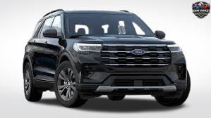 Black Metallic 2025 Ford Explorer SUV / Crossover All-Wheel Drive Automatic