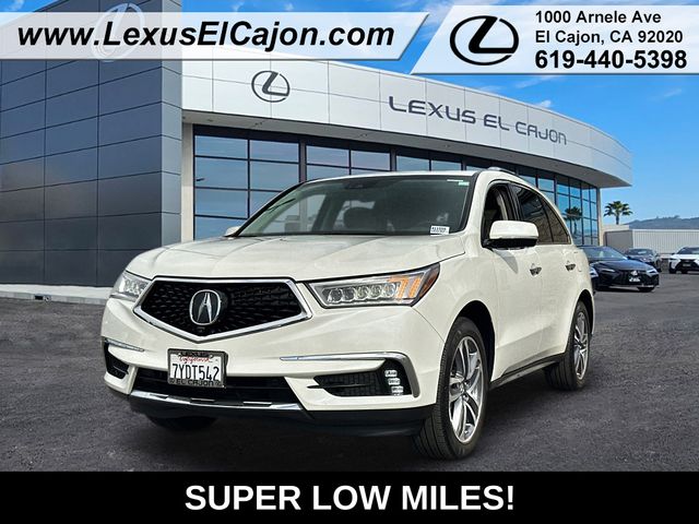 White 2017 Acura MDX FWD with Advance Package SUV / Crossover Front-Wheel Drive 9-Speed Automatic