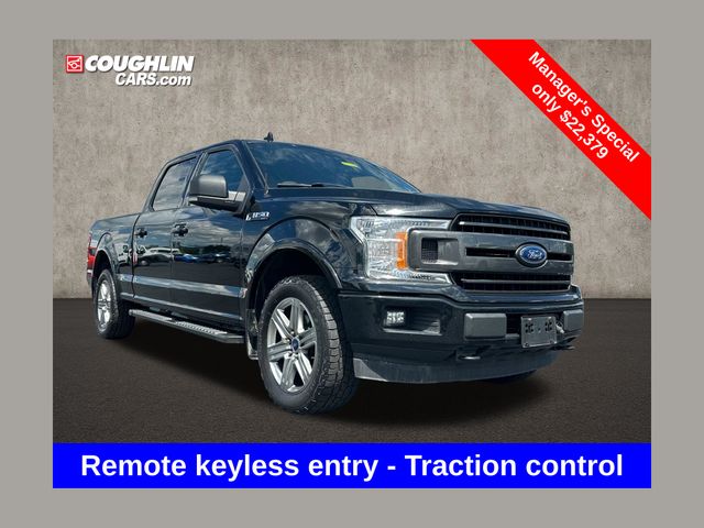 Black 2018 Ford F-150 Pickup Truck Four-Wheel Drive Automatic