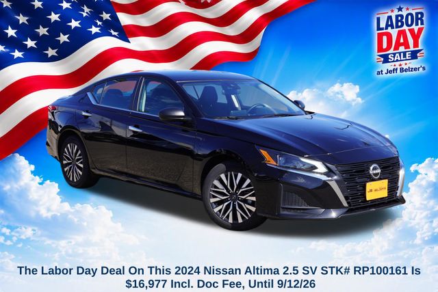 Super Black 2024 Nissan Altima Sedan Front-Wheel Drive Continuously Variable Transmission