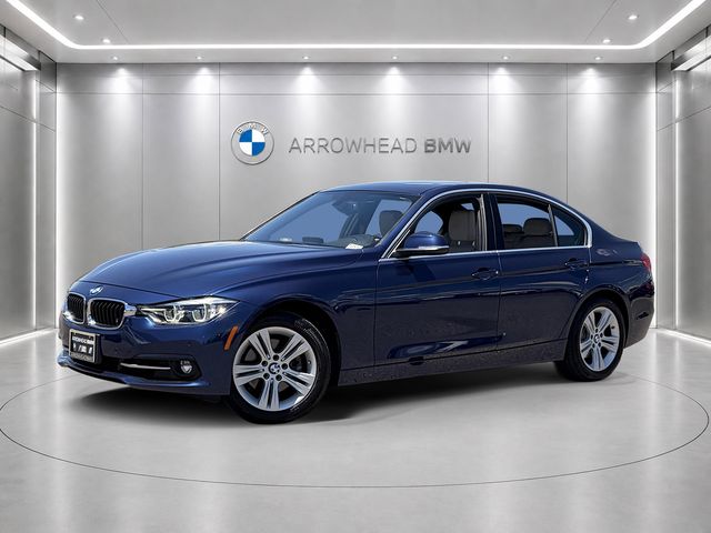 Mediterranean Blue Metallic 2018 BMW 3 Series Sedan Rear-Wheel Drive 8-Speed Automatic