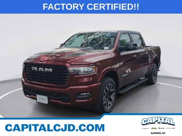 Delmonico Red Pearlcoat 2025 RAM 1500 Pickup Truck Four-Wheel Drive 8-Speed Automatic