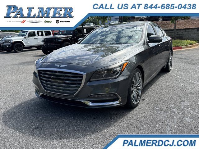 Gray 2018 Genesis G80 Sedan Rear-Wheel Drive 8-Speed Automatic