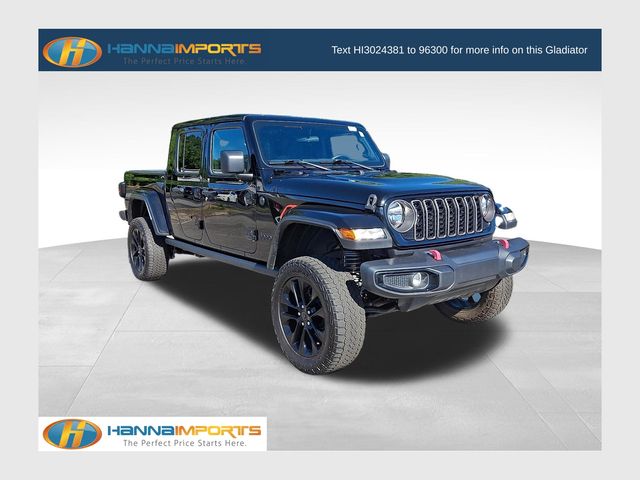 Black Clearcoat 2024 Jeep Gladiator Pickup Truck Four-Wheel Drive 8-Speed Automatic