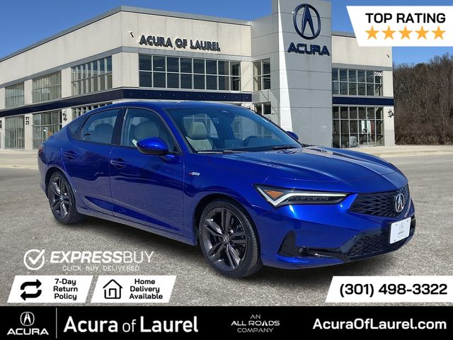 Apex Blue Pearl 2023 Acura Integra FWD with A-SPEC Package Sedan Front-Wheel Drive Continuously Variable Transmission