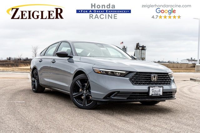 Urban Gray 2025 Honda Accord Hybrid Sport-L FWD Sedan Front-Wheel Drive Continuously Variable Transmission