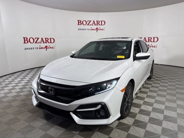 2020 White Honda Civic Hatchback EX FWD Hatchback