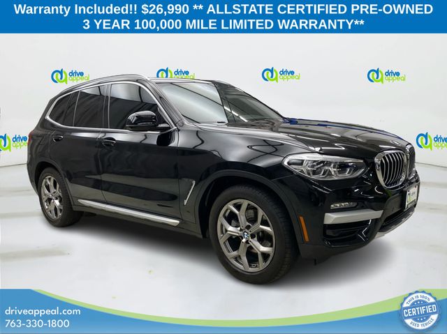 Jet Black 2021 BMW X3 SUV / Crossover All-Wheel Drive 8-Speed Automatic