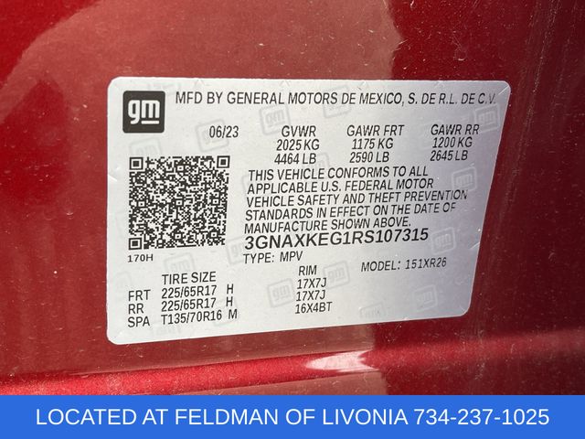 Used 2024 Chevrolet Equinox For Sale in New Hudson, MI