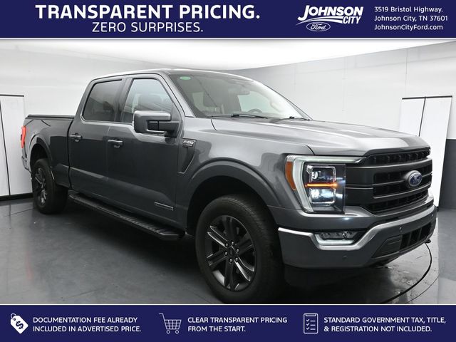 Gray Metallic 2023 Ford F-150 Lariat SuperCrew 4WD Pickup Truck Four-Wheel Drive Automatic