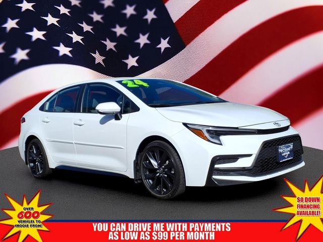 Ice 2024 Toyota Corolla SE FWD Sedan Front-Wheel Drive Continuously Variable Transmission