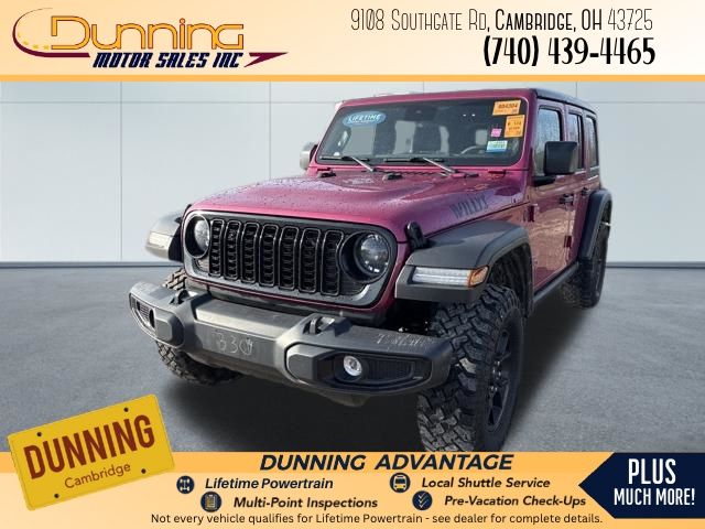 Limited Edition Tuscadero Pearlcoat 2024 Jeep Wrangler Willys 4-Door 4WD SUV / Crossover Four-Wheel Drive 6-Speed Manual