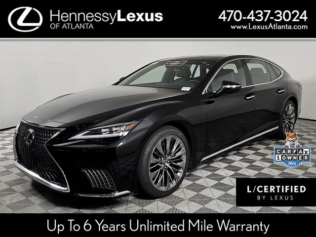 Black (Obsidian) 2023 Lexus LS 500 AWD Sedan All-Wheel Drive Automatic