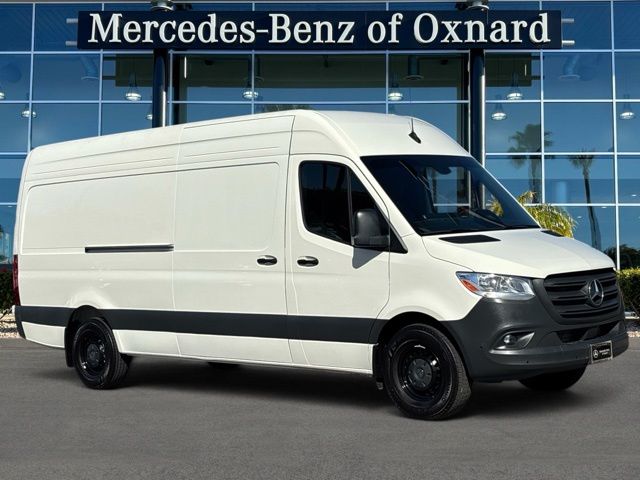Gray White 2025 Mercedes-Benz Sprinter Cargo Van Rear-Wheel Drive 9-Speed Automatic