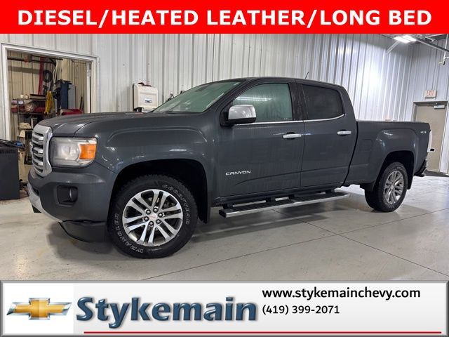 Cyber Gray Metallic 2017 GMC Canyon SLT Crew Cab 4WD Pickup Truck Four-Wheel Drive 6-Speed Automatic