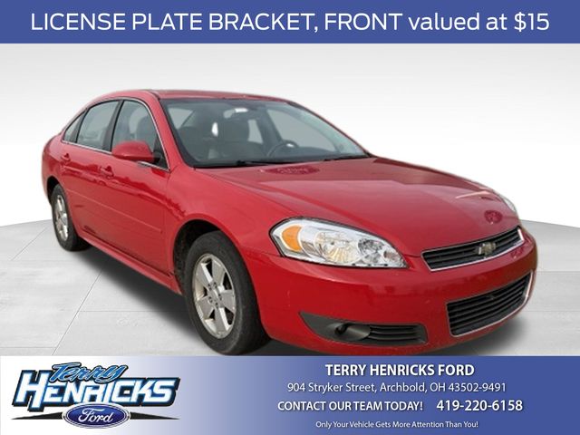 Victory Red 2010 Chevrolet Impala Sedan Front-Wheel Drive 4-Speed Automatic Overdrive