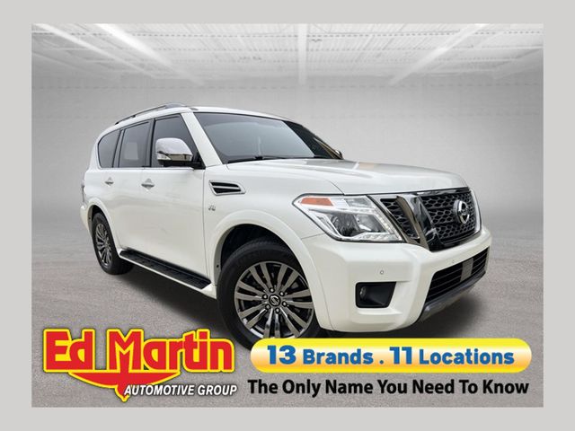 Pearl White Tricoat 2019 Nissan Armada SUV / Crossover Four-Wheel Drive 7-Speed Automatic