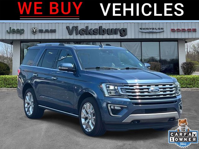 Blue Metallic 2019 Ford Expedition SUV / Crossover Four-Wheel Drive Automatic