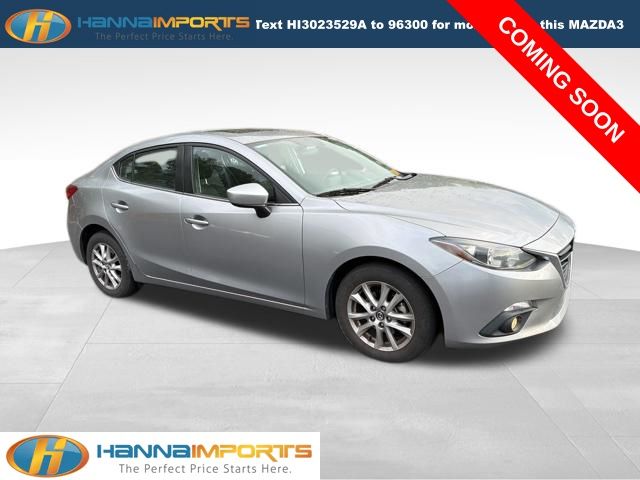 Liquid Silver Metallic 2015 Mazda MAZDA3 i Touring Sedan Front-Wheel Drive 6-Speed Automatic