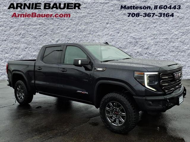 Titanium Rush Metallic 2024 GMC Sierra 1500 AT4X Crew Cab 4WD Pickup Truck Four-Wheel Drive Automatic