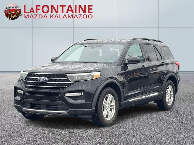 Black 2020 Ford Explorer XLT AWD SUV / Crossover All-Wheel Drive Automatic