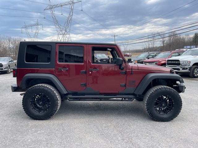 2008 Jeep Wrangler Unlimited X - Red Rock Crystal Pearlcoat exterior view 3