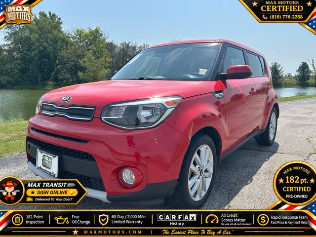 Inferno Red 2019 Kia Soul Wagon Front-Wheel Drive 6-Speed Automatic