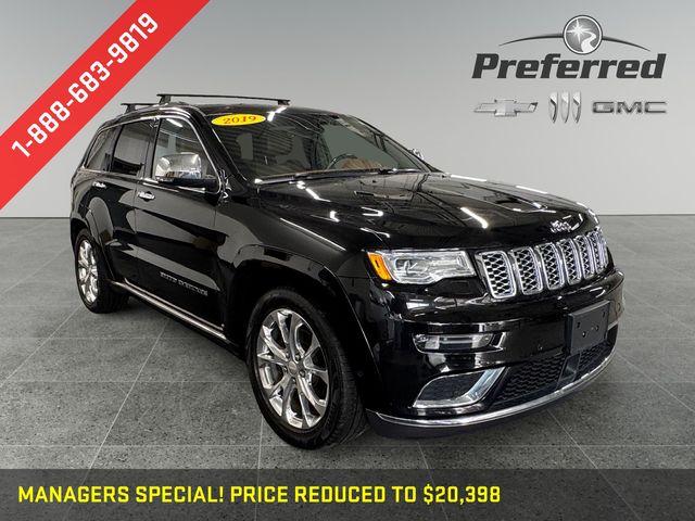 Diamond Black Crystal Pearlcoat 2019 Jeep Grand Cherokee SUV / Crossover Four-Wheel Drive 8-Speed Automatic