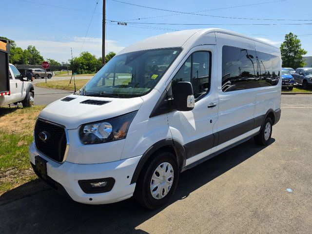Oxford White 2025 Ford Transit Passenger Van Rear-Wheel Drive 