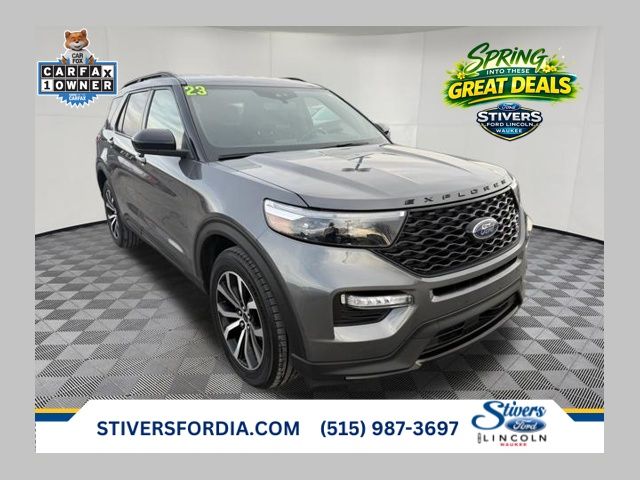 Carbonized Gray Metallic 2023 Ford Explorer ST AWD SUV / Crossover All-Wheel Drive Automatic