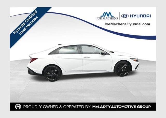 White 2026 Hyundai Elantra Sedan Front-Wheel Drive Continuously Variable Transmission