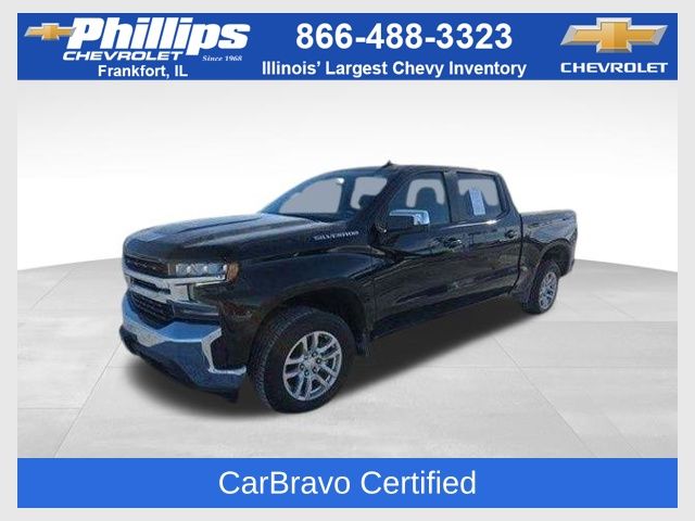 Black 2022 Chevrolet Silverado 1500 LT Crew Cab 4WD Pickup Truck Four-Wheel Drive 8-Speed Automatic