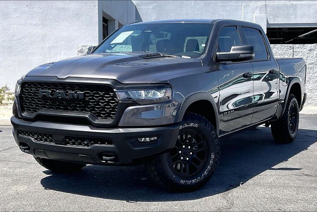 Crystal Metallic 2025 RAM 1500 Rebel Crew Cab 4WD Pickup Truck Four-Wheel Drive 8-Speed Automatic
