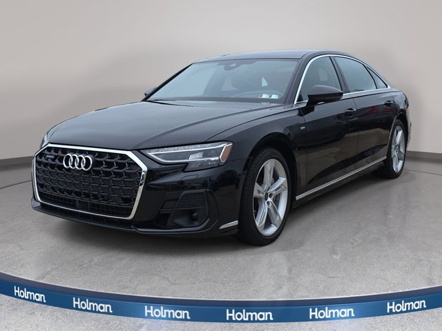 Mythos Black Metallic 2025 Audi A8 Sedan All-Wheel Drive 8-Speed Automatic