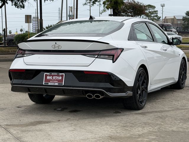 2025 Hyundai Elantra N Line White at DeMontrond Gulf Freeway