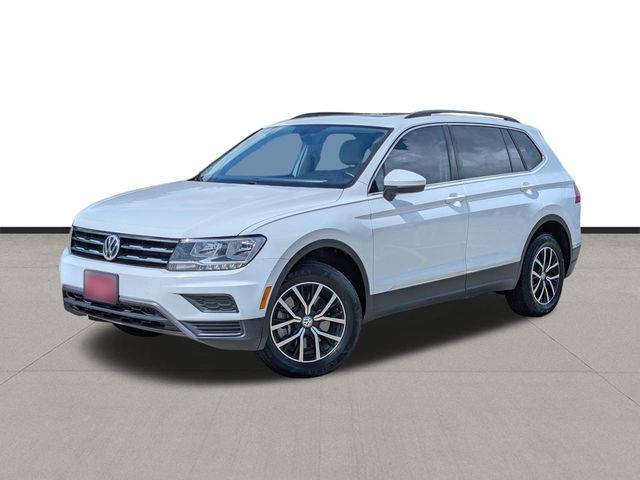 Pure White 2021 Volkswagen Tiguan SE FWD SUV / Crossover Front-Wheel Drive 8-Speed Automatic