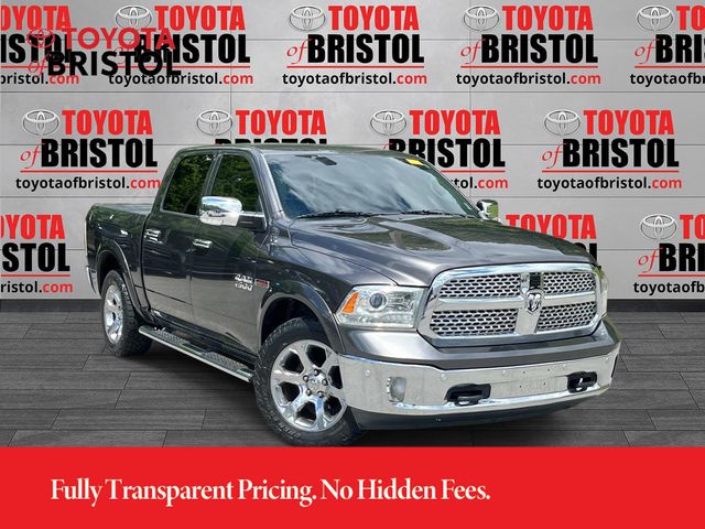 Crystal Metallic 2015 RAM 1500 Laramie Crew Cab 4WD Pickup Truck Four-Wheel Drive 8-Speed Automatic