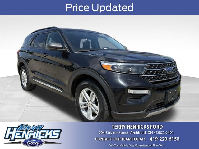 Agate Black Metallic 2022 Ford Explorer SUV / Crossover All-Wheel Drive Automatic