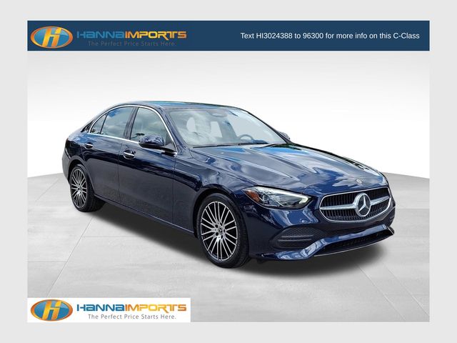 Lunar Blue Metallic 2023 Mercedes-Benz C-Class Sedan All-Wheel Drive 9-Speed Automatic