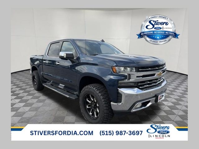 Northsky Blue Metallic 2021 Chevrolet Silverado 1500 Pickup Truck Four-Wheel Drive Automatic