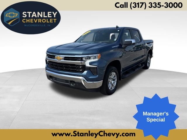 Lakeshore Blue 2024 Chevrolet Silverado 1500 Pickup Truck Four-Wheel Drive 8-Speed Automatic
