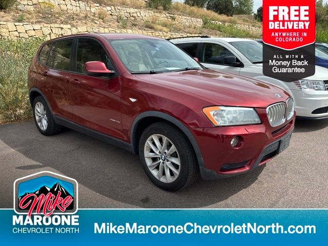 Red Metallic 2014 BMW X3 SUV / Crossover All-Wheel Drive 8-Speed Automatic