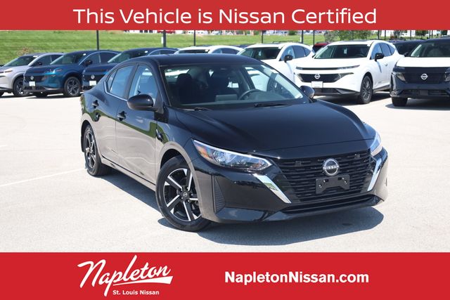 Super Black 2025 Nissan Sentra Sedan Front-Wheel Drive Continuously Variable Transmission