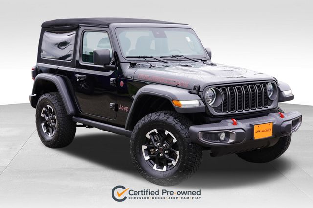 Black Clearcoat 2024 Jeep Wrangler Rubicon 2-Door 4WD SUV / Crossover Four-Wheel Drive 8-Speed Automatic